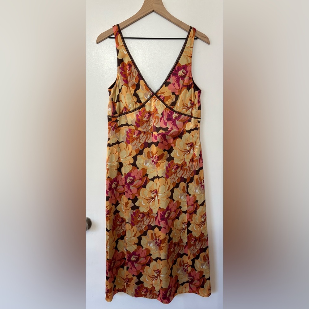 J. Crew Women Silk Floral Print Sleeveless Dress Size 10